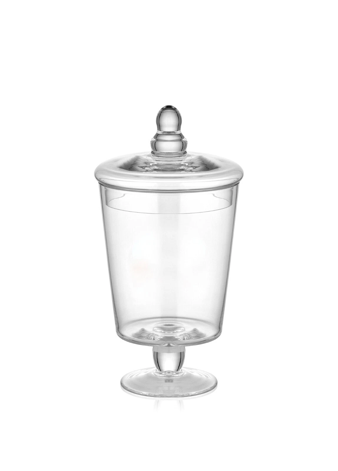The Mia Footed Glass Jar With Lid - 24 cm (H)