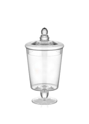 The Mia Glas mit Fuß und Deckel - 24 cm (H)
