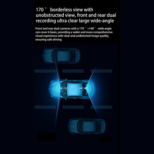 4K+1080P Dashcam para Volvo V40 Doble Cámara Trasera Full HD Visión Nocturna Sensor G - Imagen 12 de 23
