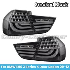 Paar Rückleuchten Set Schwarz Für BMW 3er E90 2009-2012 LED Dynamische Blinker