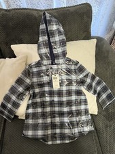 Polo Ralph Lauren Boys Rain Jacket Blue Plaid Size 6 New Ships Free 115