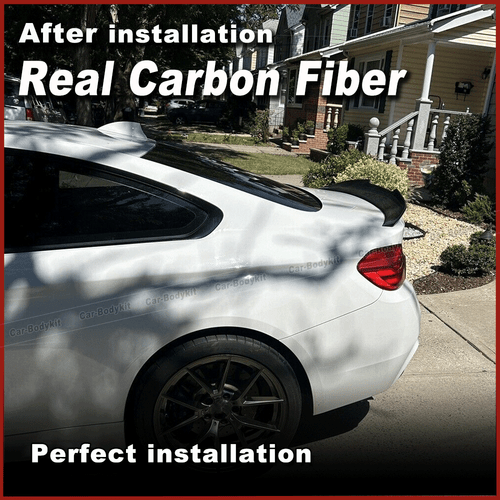 DRY Carbon Spoiler Posteriore Ala Labbro Adatto per BMW M4 F82 Coupe 2014-2019 - Foto 4 di 11