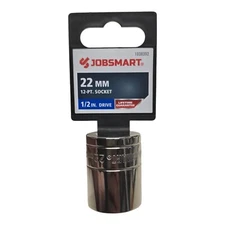 1 New Jobsmart 22 mm 12 Pt. Socket 1/2" Drive 1038392
