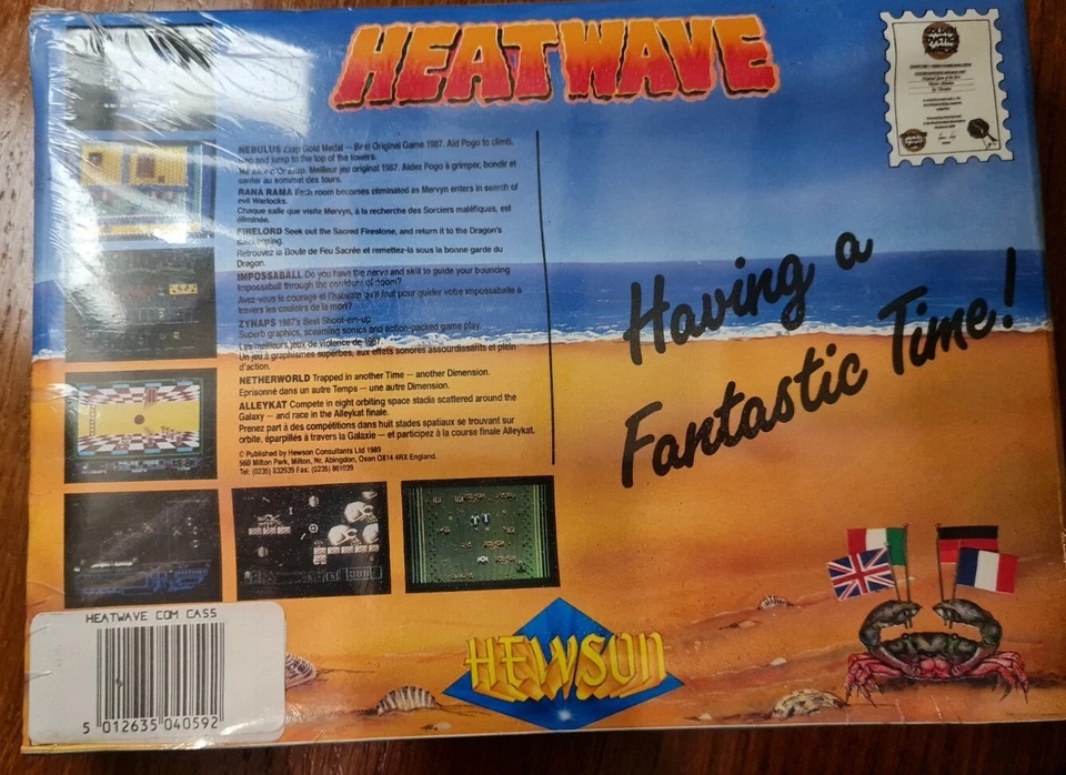 C64 HEATWAVE cbm 64/128  commodore 64 sealed 6X Great games - Image 2 of 4