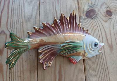 Italienische Fisch Wandtasche 50er Jahre. Signiert G. Giradi