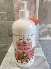 Crabtree  Evelyn ROSEWATER Body Lotion w/ Pump 16.9 oz