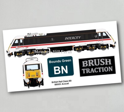 British Rail Class 89 Fridge Magnet 89001 Avocet Intercity Electric Locomotive
