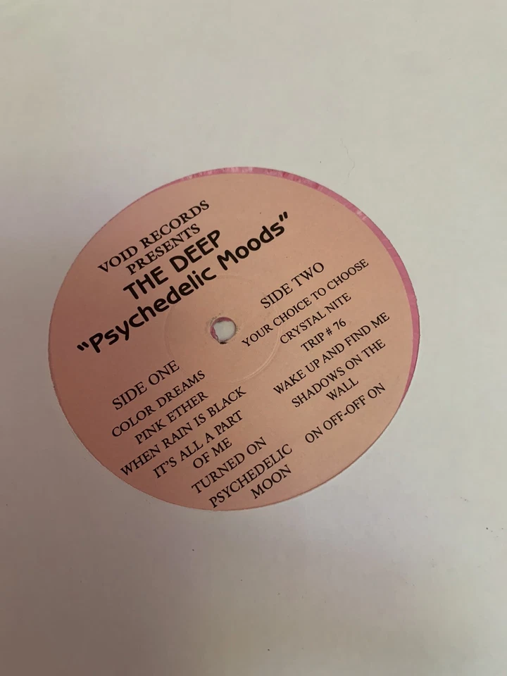 THE DEEP "PSYCHEDELIC MOODS" LONG OOP VOID REISSUE PINK VINYL W PINK 45 - Image 4 of 4