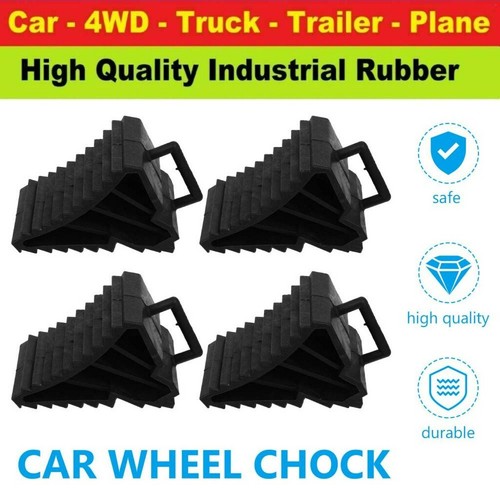 Wheel Chocks x 4 Caravan Wheel Chocks Wheel Stops RV Trailer