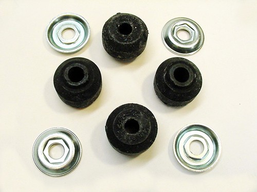 1950-2007 GM Front Shock Absorber Mounting Hardware Bushings Washers Nut Kit OEM - Picture 10 of 11