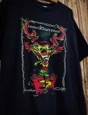 Reprint Insane Clown Posse Concert T Shirt 2000 Black tee Unisex tee