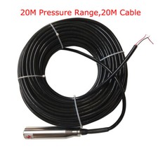 20M Submersible Water Level Transducer Sensor 0-20M H2O 24-32V Cable