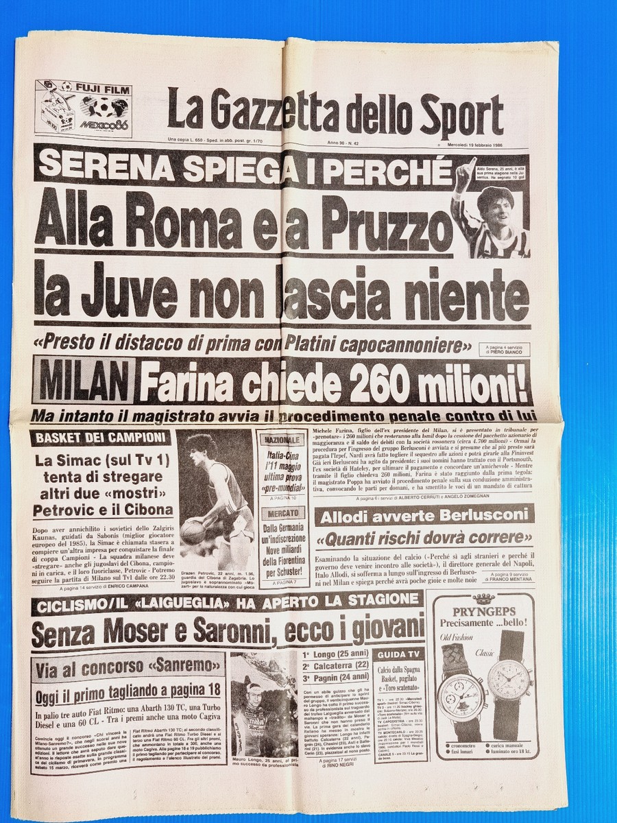 Gazzetta Dello Sport Du 19 Avril 2004 - Une Sur Valentino Rossi, Maradona, Roma, Milan, Juventus