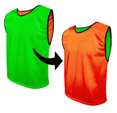 Fussballleibchen Trainingsleibchen Leibchen Sport Wendeleibchen Größe S M L XL