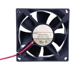 For HXH HDH0812EA -A 12V 0.38A 80 80 25MM Large Air Flow Cooling fan 2-Wire