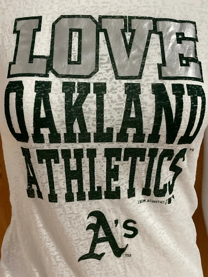 MLB LOVE OAKLAND ATLETISMO Gráfico NIÑAS T-Shirt Camiseta XL Extra Extra Grande Foto 4 de 4