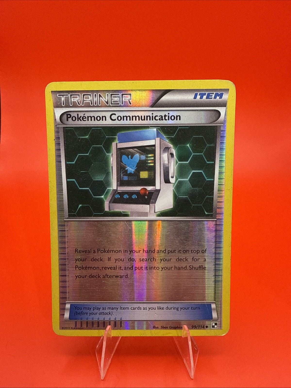 Pokemon Communication 99/114 Black & White Reverse Holo LP