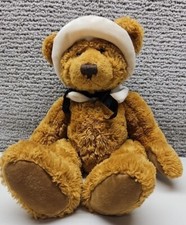 Russ Berrie Mayflower brown Teddy Bear plush stuffed animal Thanksgiving pilgrim