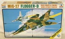 ESCI #SC4020 Mikoyan-Gurevich MiG-27 Flogger D Mach-1.6 Swing Wing 1:48 Open Box