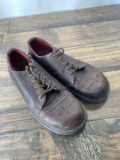 Dr Marten Celia Leather Lace Up Oxford Moccasins Flats Shoes US 9 L AW004 N12