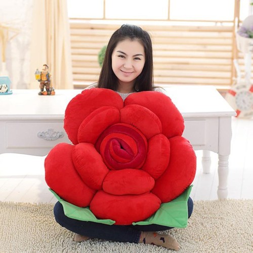 Cushion Pillow Rose Plush Fur Small Modern Multicolor Cover Velvet Soft Decor - Picture 24 of 33