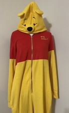 Disney Pooh One Piece Adult Sleep Pj's Pajamas 12/14 Large Women