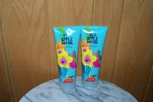 BATH & BODY WORKS WILD APPLE DAFFODIL BODY CREAM   X 2   8 OZ. EACH  NEW