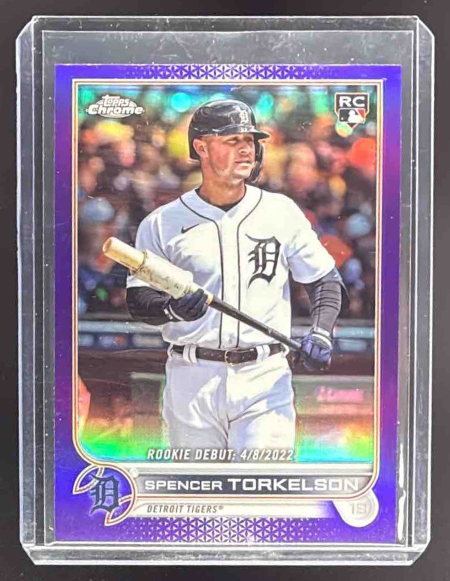 EL.107 Spencer Torkelson 2022 Topps Chrome Update #USC157 Purple Refractor RC