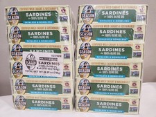 12 CANS OF SEASON SARDINE IN 100% OLIVE OIL SKINLESS & BONELESS 12/31/26 MOROCCO