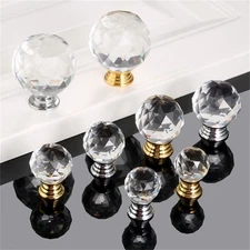 20mm 25mm 30mm 40mm Drawer Cabinet Knobs Pull Crystal Furniture Door Handles