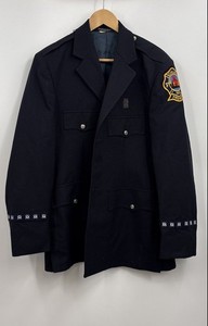 United Men's Blue Long Sleeve Cleveland Fire Medic Uniform Jacket Size S