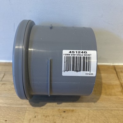 WAVIN Osma 110mm Soil S/SW Einzelmuffe Kupplung 4S124G - neu eingelagert 