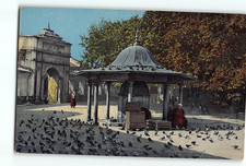 Antique Postcard Constantinople Sultan Eyub Mosque Court Istanbul Turkey Rochat
