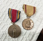 Vintage World War II US Victory Medal and a China Service Medal - Military