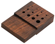 Rosewood Draw Plate Jewellers Drawplate Tool for Wire Chain Making Viking Style