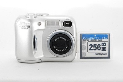 Nikon COOLPIX E2100 Digital Camera with CF Card Excellent