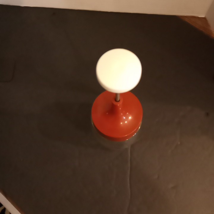 Vintage Retro Dark Red Gemco Glass Food Vegetable Nut Chopper Kitchen Tool