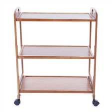 3-Tier Moveable Kitchen Trolley Rolling Storage Rack Organizer With Wheels SG