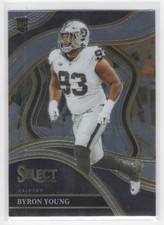 #290 Byron Young 2023 Panini Select RC Las Vegas Raiders