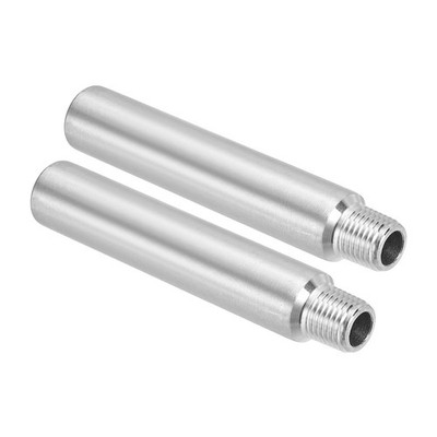 2Pcs Stainless Steel 4'' Length 1/4'' NPT Male to 1/4'' NPT Female Pipe Fitting #jd