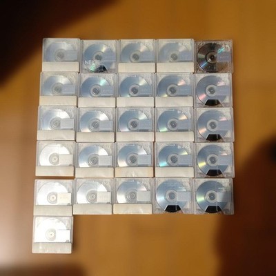 Sony Neige MiniDisk 26 Discs 80 Minute Bulk Lot Timepiece Ready to Use