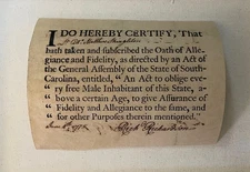 Manuscript, Important...Dated 1778 sighned Rich Richardson 