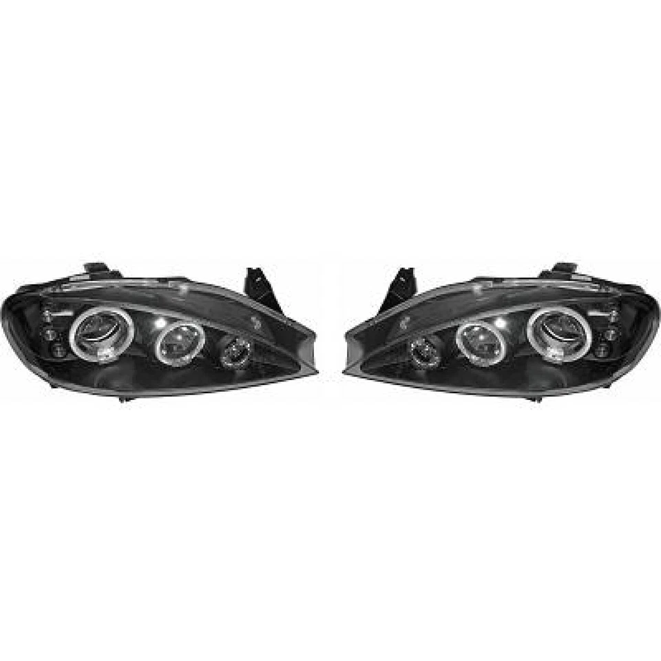 DIEDERICHS TUNING H1 SCHEINWERFER SATZ SCHWARZ passend für RENAULT MEGANE - Bild 2 von 3
