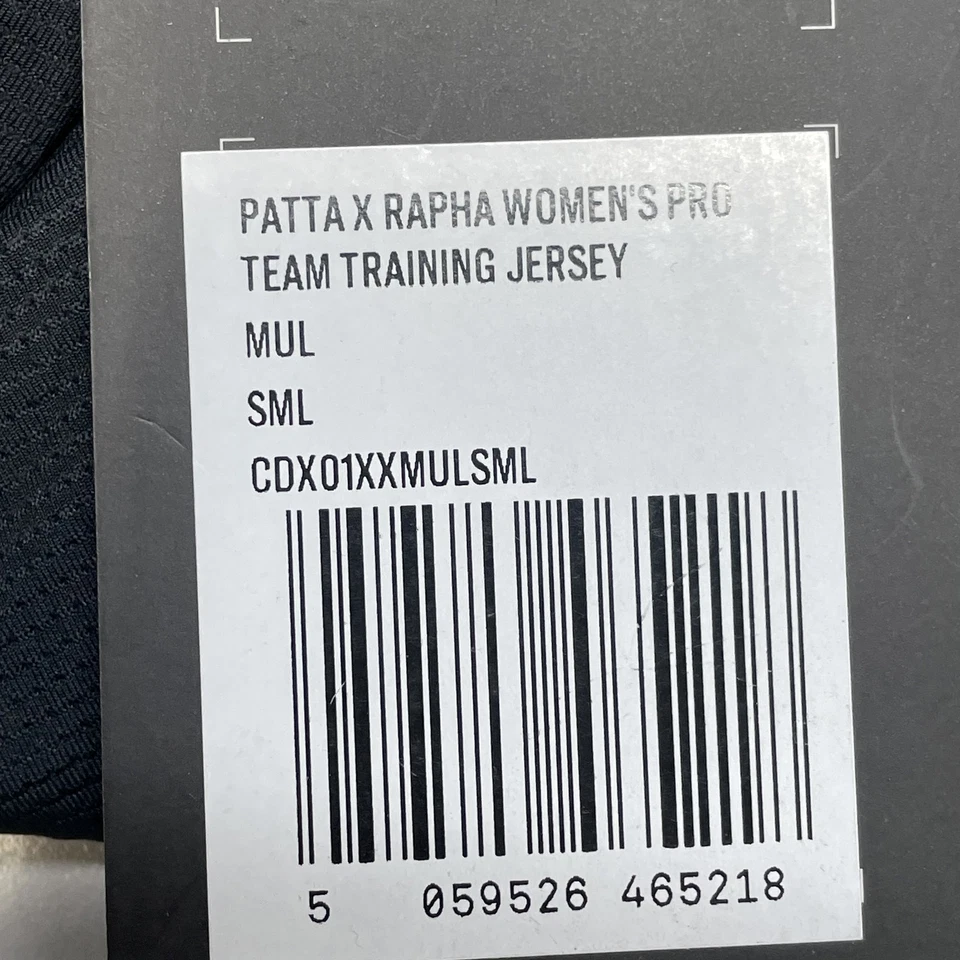 Camiseta de entrenamiento para mujer Rapha x Patta Pro Team, talla S, negra Foto 3 de 4