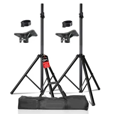 5 Core Speaker Stand Tripod Pair Floor Heavy Duty Adjustable Up To 72 Inch DJ St
