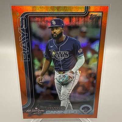 2025 Topps Update Junior Caminero /25 Orange All-Star Game Foil #ASG40 - Rays