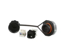 IAEBH6 Panduit Cat6 Coupler Bulkhead Panel Connector w/ Cover