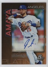2020 Bowman Platinum Wal-Mart Top Prospects Orange 5/25 Jacob Amaya Auto nd3