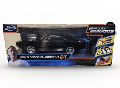   Fast & Furious R/C 1970 Doms Dodge Charger RT Vehicle 1/16 Scale Jada Toys RC
