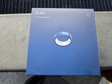 Oura Ring 4 Ceramic Midnight Smart Ring Size 6 Sleep Fitness Tracker NEW
